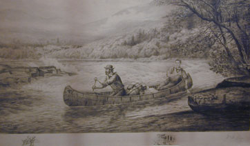 Cary canoe running a rapid
