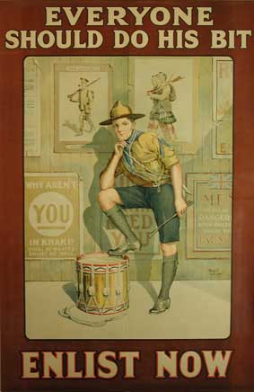 WW1 poster boy scout