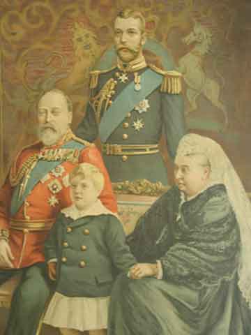 Victopria EdwardVII GeorgeV EdwardVIII